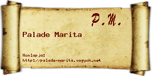 Palade Marita névjegykártya